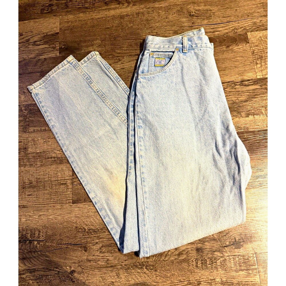 Vintage Wrangler Made in USA Light Wash Denim Jean Size 14 Long (Measures 28x32)